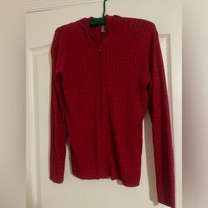 NWOT-Peck & Peck Weekend Full Zip Sweater Hoodie